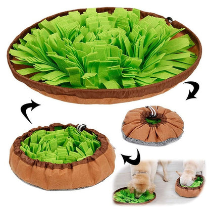 Sanfuss Washable Green Snuffle Mat for Dogs